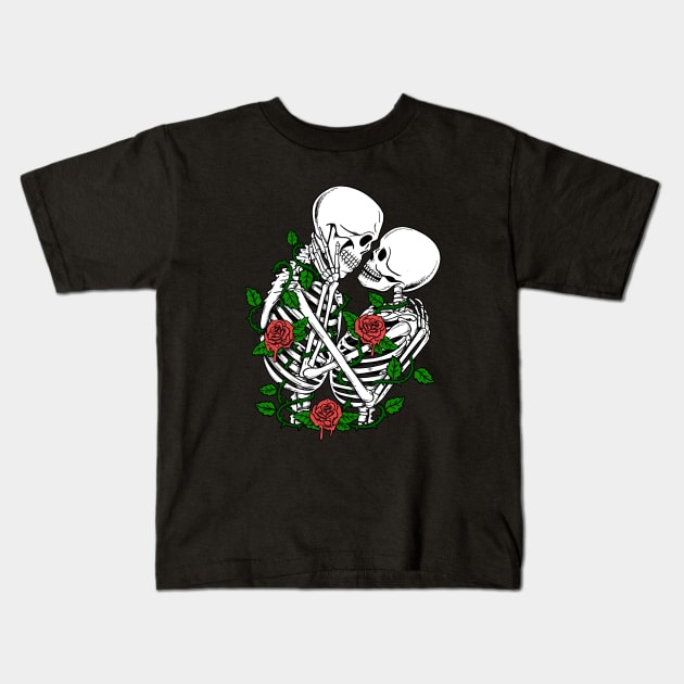 Skulls Lovers Kids T-Shirt by coffeeman